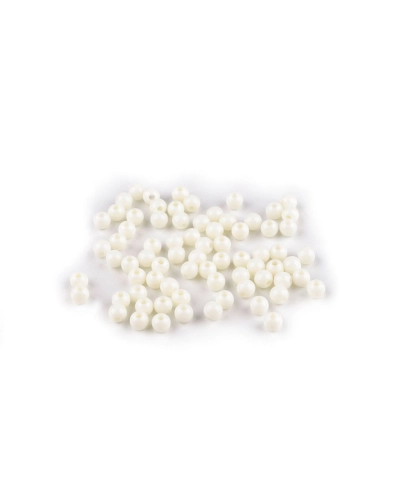 Plastové korálky Ø6 mm - 10 g | Mimib