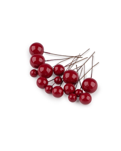 Guličky / bobule na drôtiku - mix veľkostí - 1 sáčok | Mimib