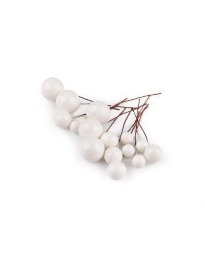 Guličky / bobule na drôtiku - mix veľkostí - 1 sáčok | Mimib