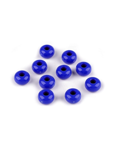 Plastové korálky s veľkým prievlakom Ø15 mm dekoračné - 10 ks | Mimib