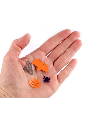 Konfety Halloween - pavúk, netopier, tekvica, pavučina - 1 sáčok | Mimib