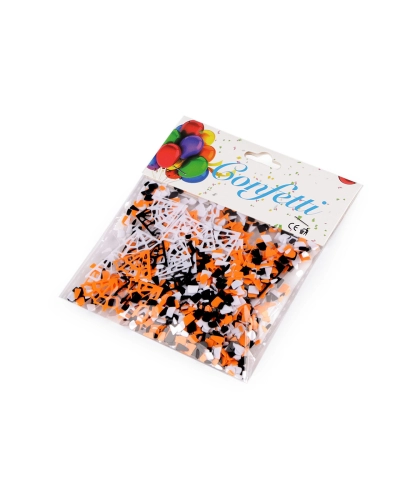 Konfety Halloween - pavúk, netopier, tekvica, pavučina - 1 sáčok | Mimib