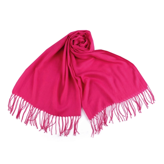 Letná šatka / šál so strapcami jednofarebná 70x175 cm - 1 ks | Mimib