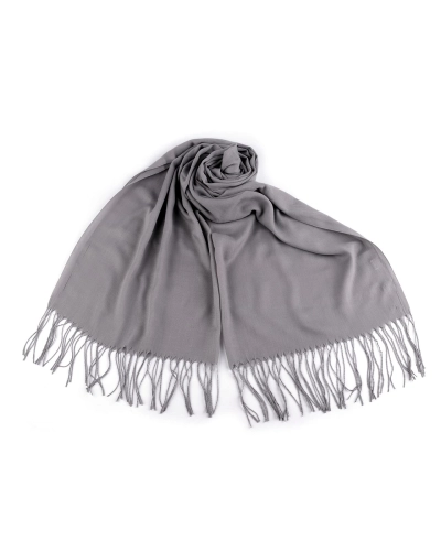 Letná šatka / šál so strapcami jednofarebná 70x175 cm - 1 ks | Mimib