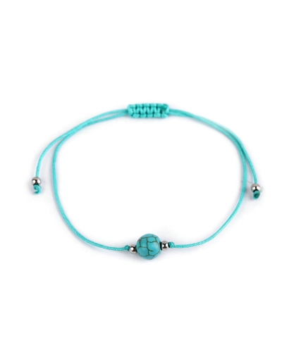 Náramok shamballa s imitáciou minerálu - 1 ks | Mimib