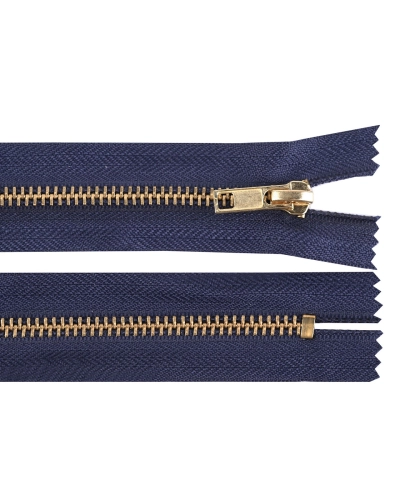 Kovový zips No 5 dĺžka 16 cm (jeansový) - 1 ks | Mimib