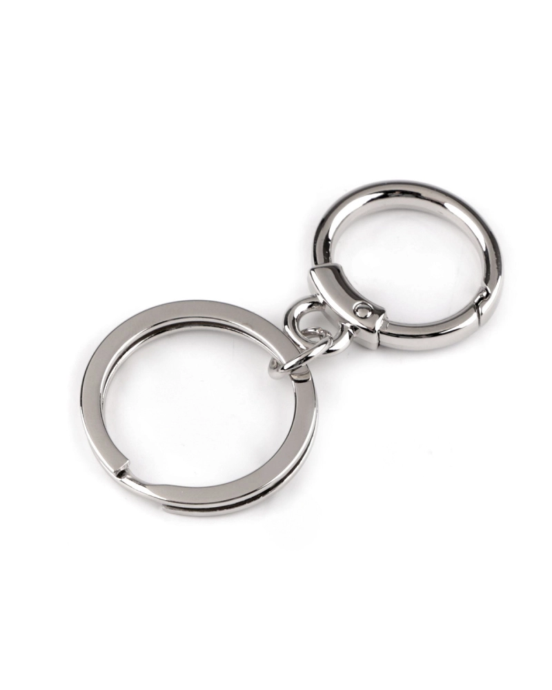 Kovová karabína s krúžkom na kľúče - 1 ks | Mimib