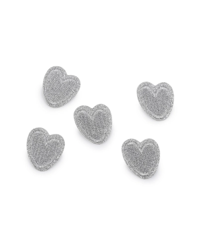 Nažehľovačka srdce s lurexom - 10 ks | Mimib