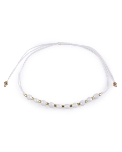 Náramok shamballa brúsené korálky s AB efektom - 1 ks | Mimib