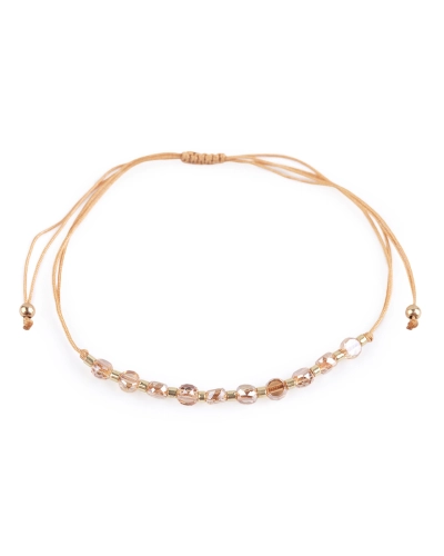 Náramok shamballa brúsené korálky s AB efektom - 1 ks | Mimib