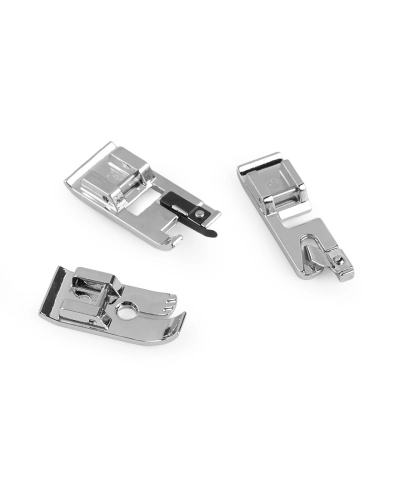 Pätka kovová lemovacia, overlocková, rovný steh - 1 ks | Mimib