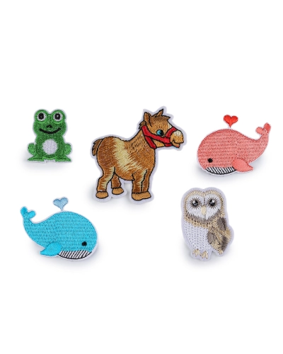 Nažehľovačka veľryba, žaba, sova, koník - 10 ks | Mimib