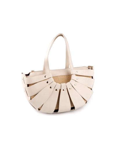 Letná kabelka so slamovou štruktúrou 35x20 cm - 1 ks | Mimib