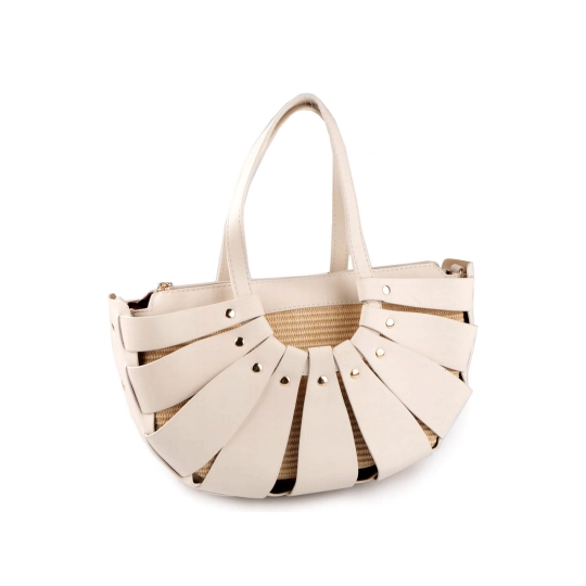 Letná kabelka so slamovou štruktúrou 35x20 cm - 1 ks | Mimib