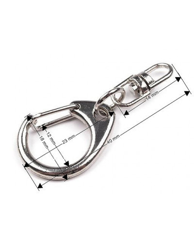 Kovová karabinka 18x40 mm | Mimib