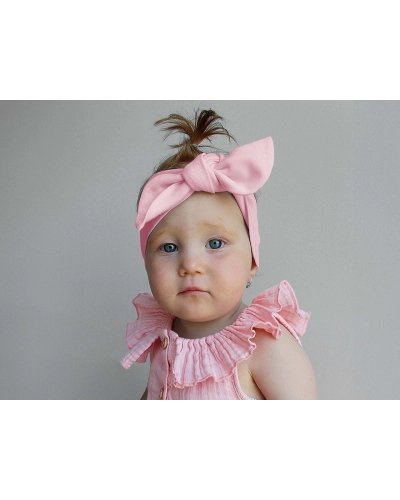 Bavlnená čelenka pre bábätko - uzol - 1 ks | Mimib