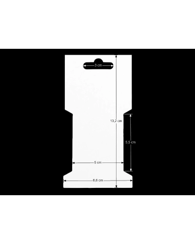 Papierová karta 6,6x13,2 cm - 250 ks | Mimib