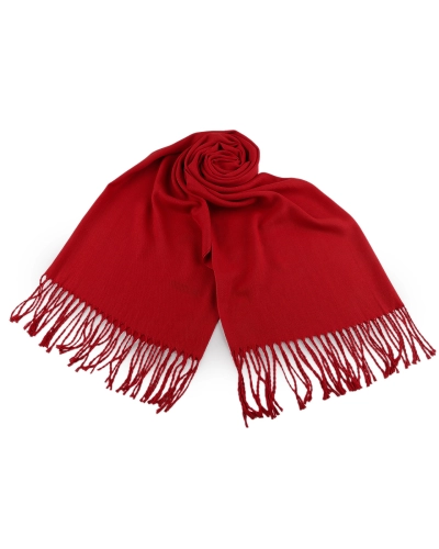 Šatka / šál jednofarebný so strapcami 65x175 cm - 1 ks | Mimib