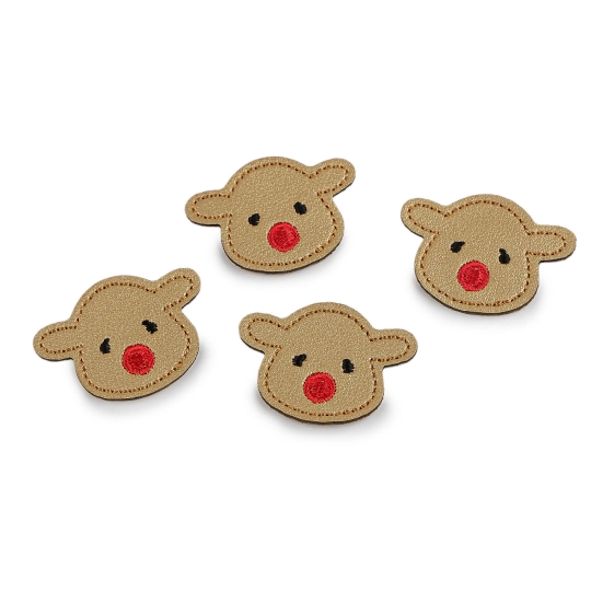 Nažehlovačka z eko kože sob, medvedík, psík - 10 ks | Mimib