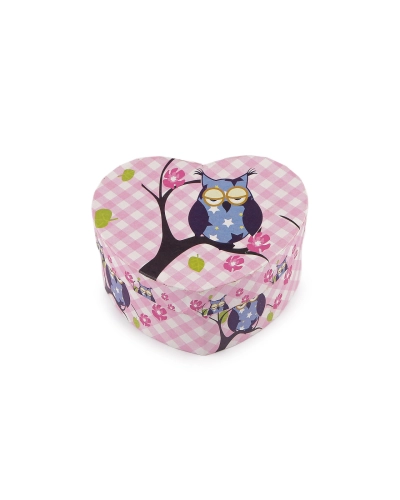 Darčeková krabička srdce sova 11,5x10 cm - 1 ks | Mimib