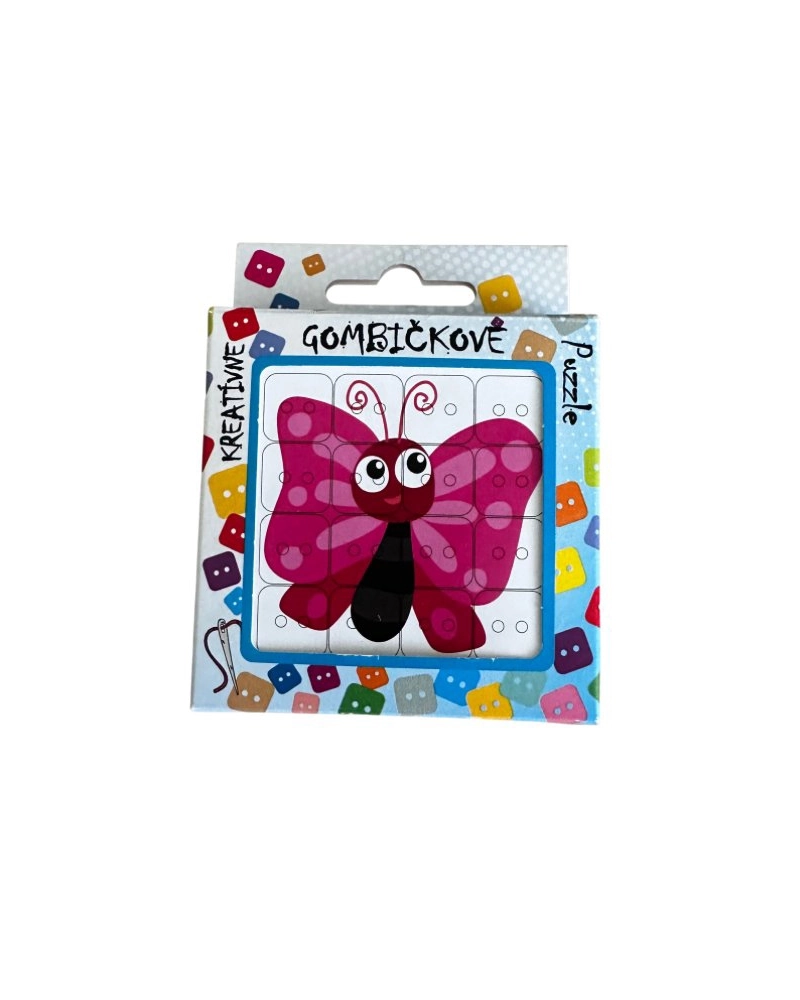 Knoflíkové Puzzle – Motýl | Mimib