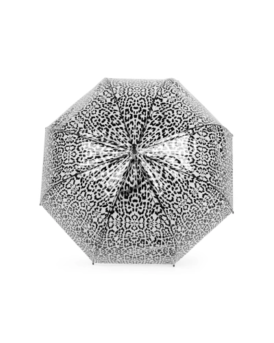 Dámsky / dievčenský priehľadný vystreľovací dáždnik leopard - 1 ks | Mimib