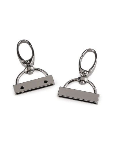 Karabína s koncovkou na popruh šírka 30 mm - 2 ks | Mimib