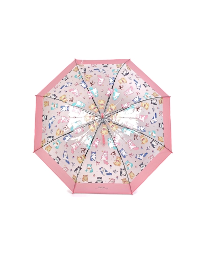 Dámsky / dievčenské priehľadný vystreľovací dáždnik mačky - 1 ks | Mimib