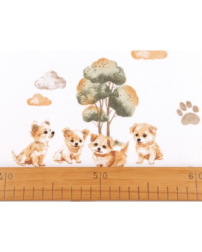 Bavlnená látka / plátno psík - 1 m | Mimib