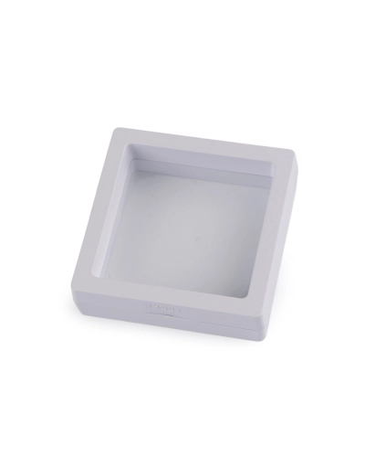 Rámček / krabička s priehľadnou fóliou k originálnemu darčekovému baleniu 7x7 cm - 1 ks | Mimib