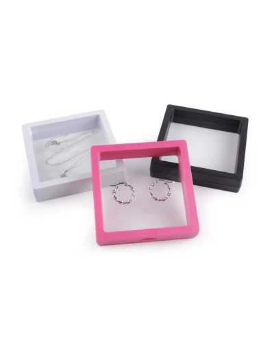 Rámček / krabička s priehľadnou fóliou k originálnemu darčekovému baleniu 9x9 cm - 1 ks | Mimib