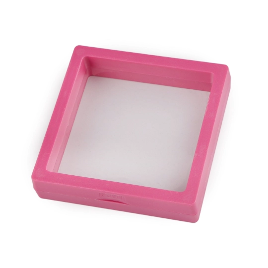 Rámček / krabička s priehľadnou fóliou k originálnemu darčekovému baleniu 9x9 cm - 1 ks | Mimib