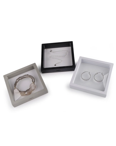 Rámček / krabička s priehľadnou fóliou k originálnemu darčekovému baleniu 11x11 cm - 1 ks | Mimib