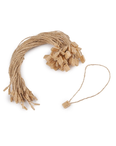 Šnúrka na visačku jutová s poistkou - 200 ks | Mimib