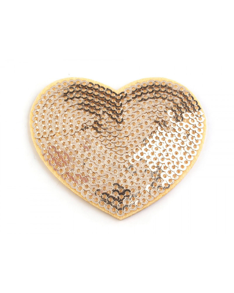 Nažehlovačka srdce s flitry | Mimib