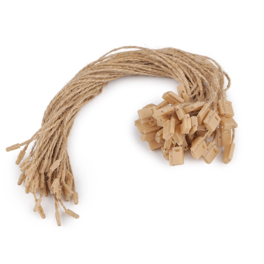 Šnúrka na visačku jutová s poistkou - 200 ks | Mimib