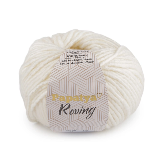 Pletacia priadza Papatya Roving 100 g - 1 ks | Mimib