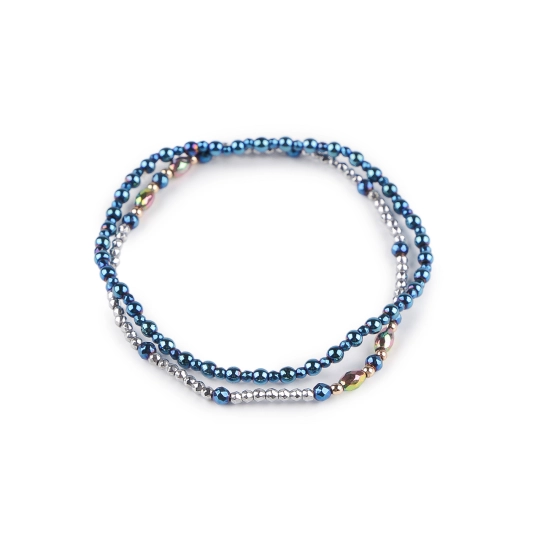 Pružné náramky z hematitu sada 2 ks - 1 sada | Mimib