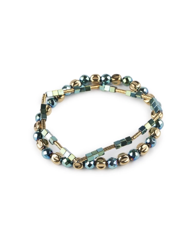 Pružné náramky z hematitu sada 2 ks - 1 sada | Mimib