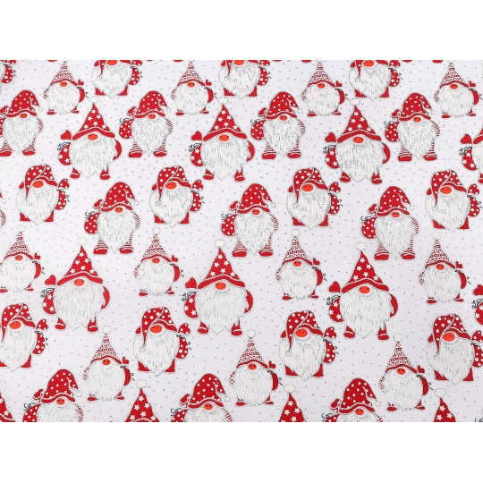 Vianočná dekoračná metráž škriatok s glitrami - 1 m | Mimib