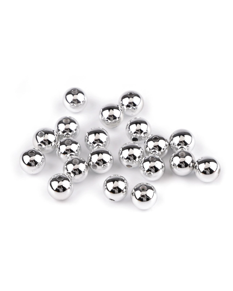 Plastové koráliky na vianočné tvorenie Ø12 mm - 20 ks | Mimib