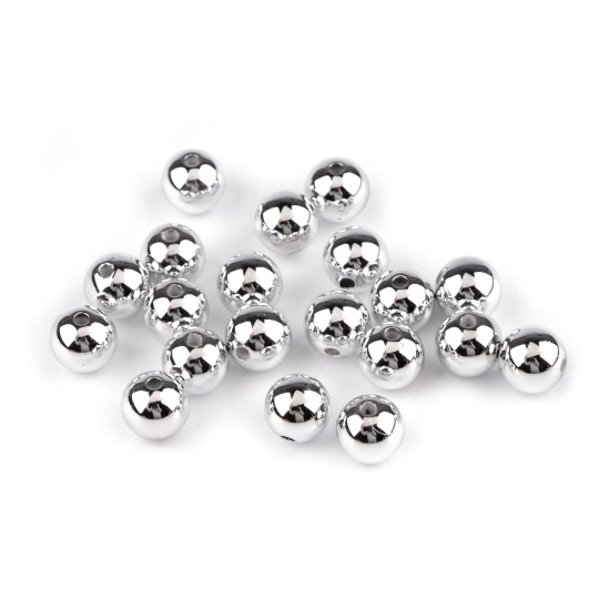 Plastové koráliky na vianočné tvorenie Ø12 mm - 20 ks | Mimib