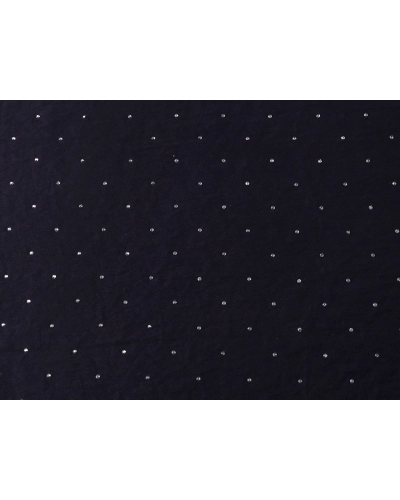 Odevná strečová tkanina s kamienkami hotfix - 1 m | Mimib