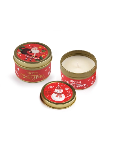 Vianočná vonná sviečka v plechovke 60 g - 1 ks | Mimib