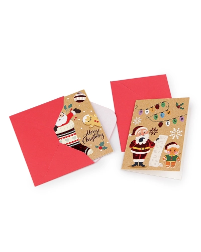 Mini vianočné prianie s obálkou sada 4 ks - 1 sáčok | Mimib