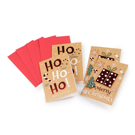 Mini vianočné prianie s obálkou sada 4 ks - 1 sáčok | Mimib