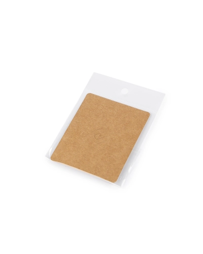 Papierová karta na brošňu s vreckom s eurozávesom 6x7,5 cm - 20 sada | Mimib