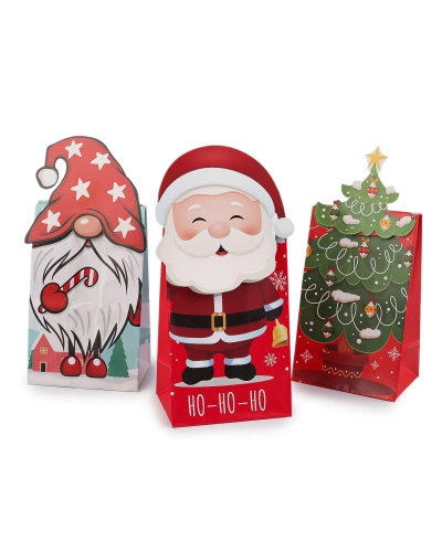 Vianočné / mikulášske darčekové vrecko sada 3 ks - 1 sáčok | Mimib