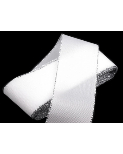 Stuha taftová s lurexom šírka 40 mm - 10 m | Mimib