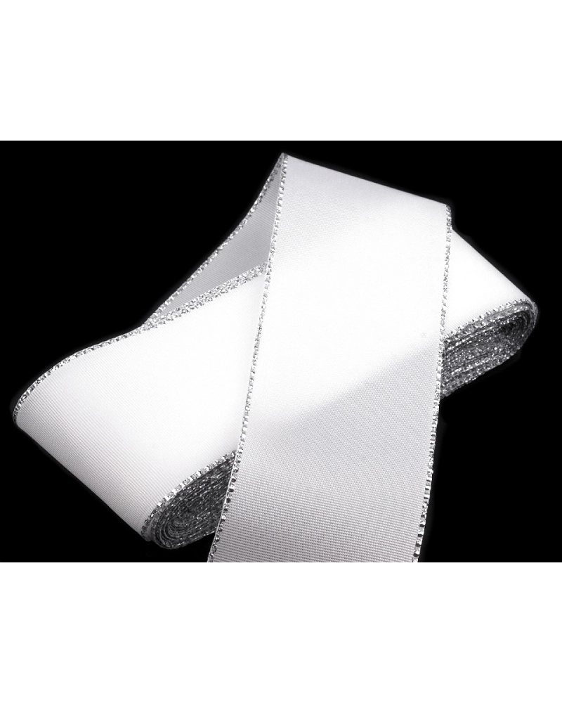 Stuha taftová s lurexom šírka 40 mm - 10 m | Mimib